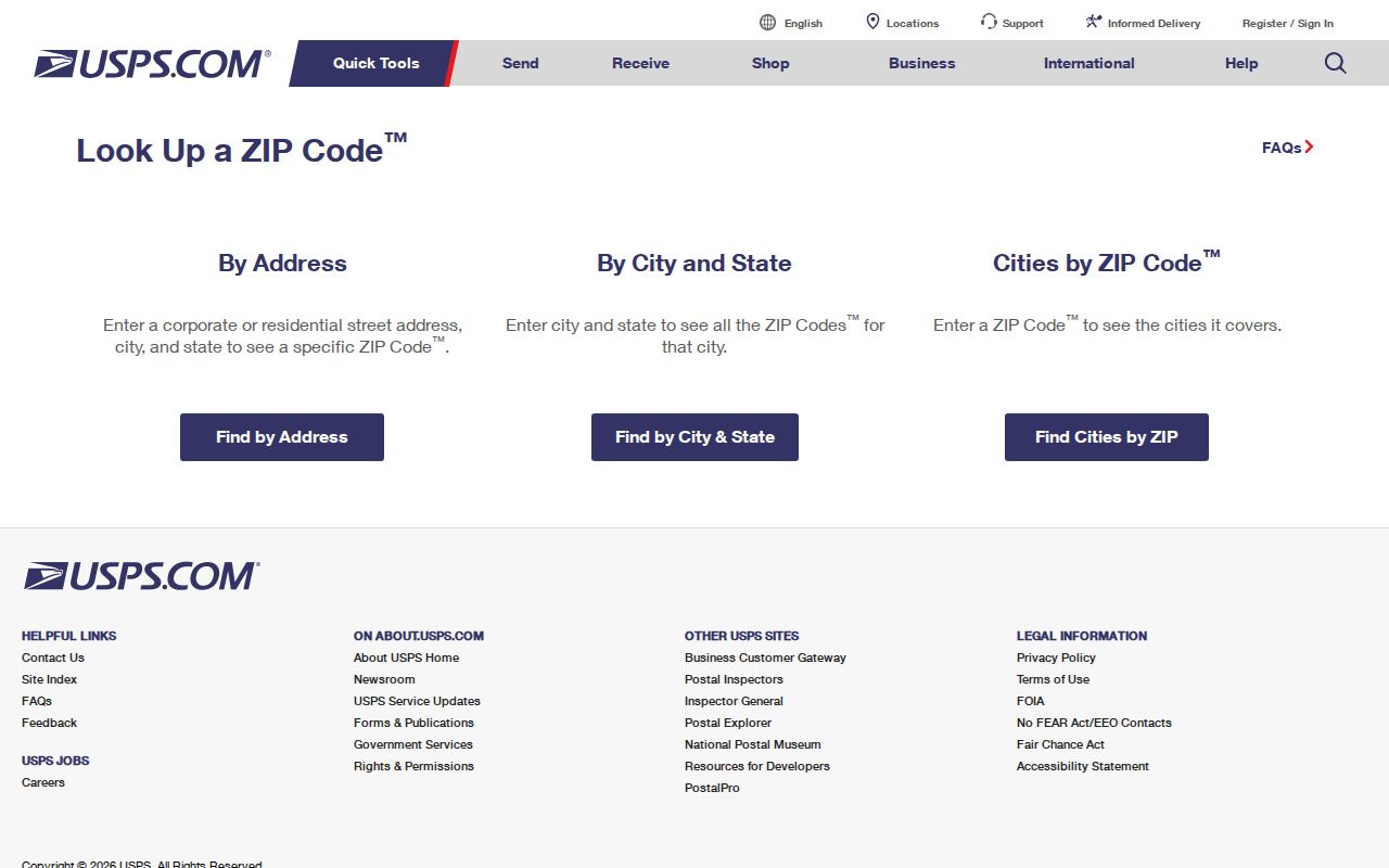 USPS ZIP Code Lookup used to verify a Broward County delivery address